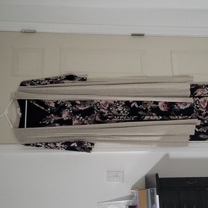 Lularoe joy beige cream vest duster top ribbed large